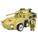 Kazi KY98402 98402 non Lego XE BỌC THÉP GẮN PHÁO bộ đồ chơi xếp lắp ráp ghép mô hình Military Army Quân Sự Bộ Đội 183 khối