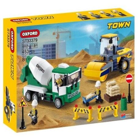 OXFORD ST33379 33379 SỰ THI CÔNG bộ đồ chơi xếp lắp ráp ghép mô hình City Thành Phố 453 khối