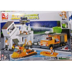 SLUBAN M38-B0106 B0106 0106 M38B0106 38-B0106 ĐỘI CỨU HỘ SOS TRUNG TÂM PHÂN PHỐI VẬT PHẨM bộ đồ chơi xếp lắp ráp ghép mô hình City Thành Phố 543 khối