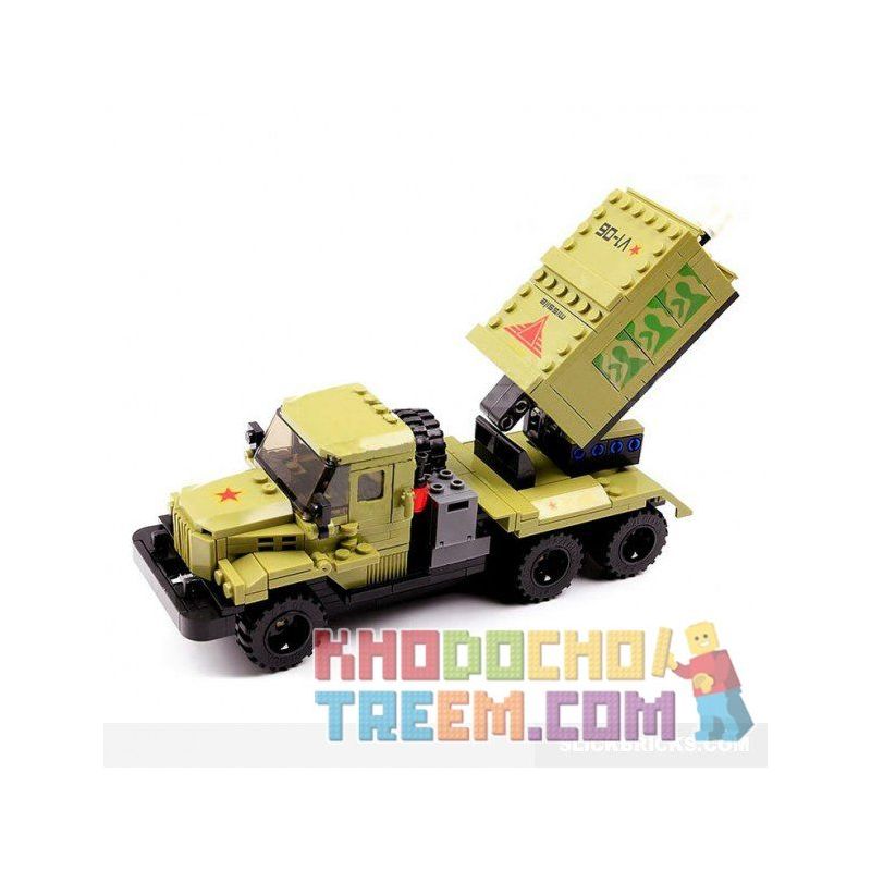 Kazi KY98404 98404 non  XE PHÁO PHẢN LỰC bộ đồ chơi xếp lắp ráp ghép mô hình Military Army Quân Sự Bộ Đội 365 khối