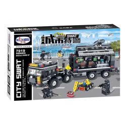 Winner 7019 XE CHỈ HUY SWAT bộ đồ chơi xếp lắp ráp ghép mô hình City Thành Phố 842 khối