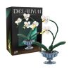 WEILE CHUANGXIANG 2244 VẦN ĐIỆU HOA LAN BƯỚM bộ đồ chơi xếp lắp ráp ghép mô hình Creator BUTTERFLY ORCHID RHYTHM Sáng Tạo 682 khối