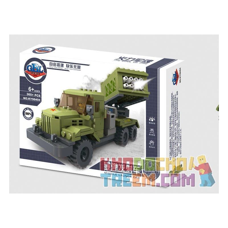 Kazi KY98404 98404 non  XE PHÁO PHẢN LỰC bộ đồ chơi xếp lắp ráp ghép mô hình Military Army Quân Sự Bộ Đội 365 khối