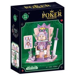 WEILE CHUANGXIANG 2221 VUA CHƠI BÀI bộ đồ chơi xếp lắp ráp ghép mô hình 833 khối