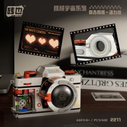 WEILE CHUANGXIANG 2211 VŨ TRỤ CƠ KHÍ CAMERA RETRO MÀU RỰC RỠ bộ đồ chơi xếp lắp ráp ghép mô hình 482 khối
