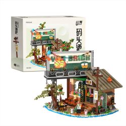 WEILE CHUANGXIANG 6032 BẾN TÀU bộ đồ chơi xếp lắp ráp ghép mô hình Creator Sáng Tạo 1108 khối