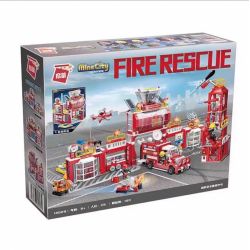 QMAN ENLIGHTEN KEEPPLEY 12029 TRUNG TÂM TRẢI NGHIỆM AN TOÀN PHÒNG CHÁY CHỮA bộ đồ chơi xếp lắp ráp ghép mô hình Creator Sáng Tạo