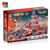 WOMA J5766 5766 TRẠM CỨU HỎA bộ đồ chơi xếp lắp ráp ghép mô hình Creator Sáng Tạo 905 khối