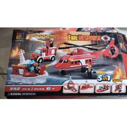 WOMA J5767A 5767A XE CỨU HỎA bộ đồ chơi xếp lắp ráp ghép mô hình Creator Sáng Tạo 392 khối