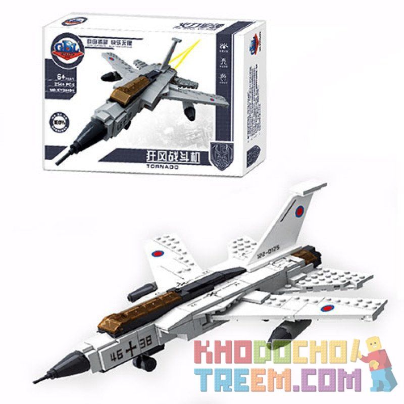 Kazi KY98406 98406 non  MÁY BAY TIÊM KÍCH bộ đồ chơi xếp lắp ráp ghép mô hình Military Army TORNADO Quân Sự Bộ Đội 254 khối