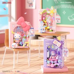 AREA-X AB0128 0128 GIA ĐÌNH SANRIO NHẬT KÝ SINH VIÊN 6 MẪU bộ đồ chơi xếp lắp ráp ghép mô hình
