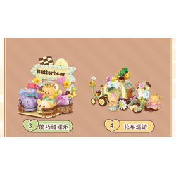 TOP TOY TC3504 3504 GẤU BƠ CÀ PHÊ SỮA TWIST CUP bộ đồ chơi xếp lắp ráp ghép mô hình BUTTERBRAR