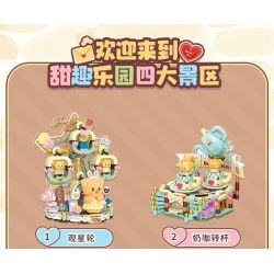 TOP TOY TC3504 3504 GẤU BƠ CÀ PHÊ SỮA TWIST CUP bộ đồ chơi xếp lắp ráp ghép mô hình BUTTERBRAR