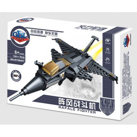 Kazi KY98407 98407 non  MÁY BAY CHIẾN ĐẤU bộ đồ chơi xếp lắp ráp ghép mô hình Military Army RAFALE FIGHTER Quân Sự Bộ Đội 191 khối