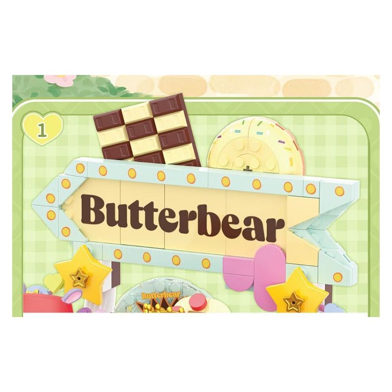 TOP TOY TC3504 3504 GẤU BƠ CÀ PHÊ SỮA TWIST CUP bộ đồ chơi xếp lắp ráp ghép mô hình BUTTERBRAR