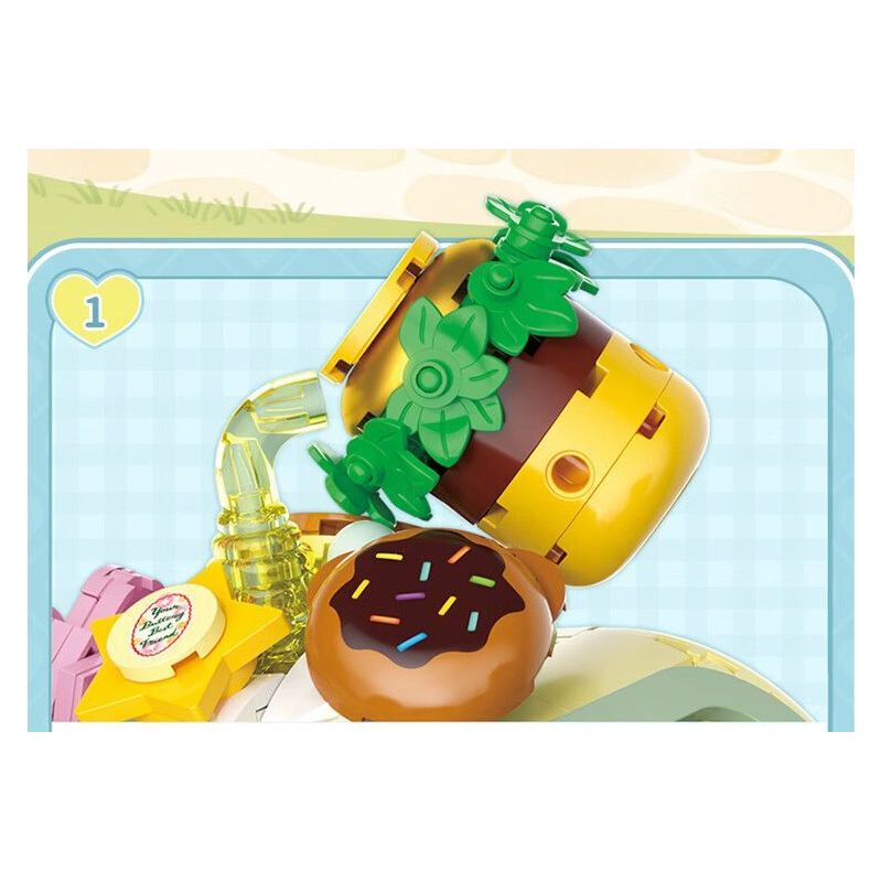 TOP TOY TC3505 3505 GẤU BƠ XE BỘI THU GIÒN bộ đồ chơi xếp lắp ráp ghép mô hình BUTTERBRAR