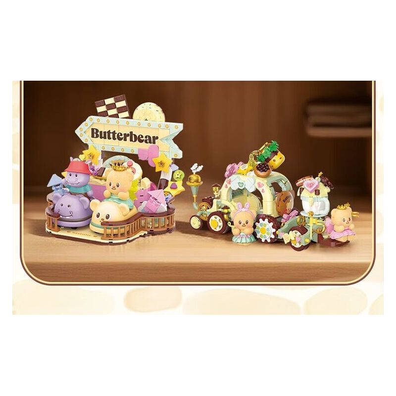 TOP TOY TC3505 3505 GẤU BƠ XE BỘI THU GIÒN bộ đồ chơi xếp lắp ráp ghép mô hình BUTTERBRAR