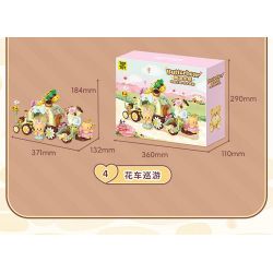 TOP TOY TC3505 3505 GẤU BƠ XE BỘI THU GIÒN bộ đồ chơi xếp lắp ráp ghép mô hình BUTTERBRAR