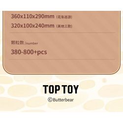 TOP TOY TC3505 3505 GẤU BƠ XE BỘI THU GIÒN bộ đồ chơi xếp lắp ráp ghép mô hình BUTTERBRAR