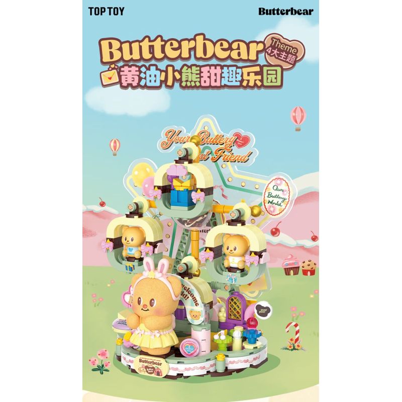 TOP TOY TC3506 3506 BUTTER BEARS BÁNH XE QUAN SÁT SAO bộ đồ chơi xếp lắp ráp ghép mô hình BUTTERBRAR