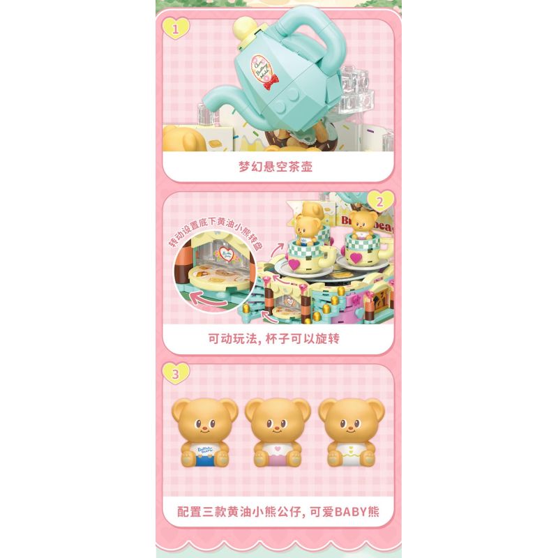 TOP TOY TC3506 3506 BUTTER BEARS BÁNH XE QUAN SÁT SAO bộ đồ chơi xếp lắp ráp ghép mô hình BUTTERBRAR