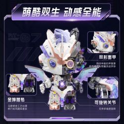 TOP TOY TC1839 1839 SÁNG TẠO CƠ KHÍ KỴ SĨ CHIẾN TRANH TIANJI bộ đồ chơi xếp lắp ráp ghép mô hình 985 khối