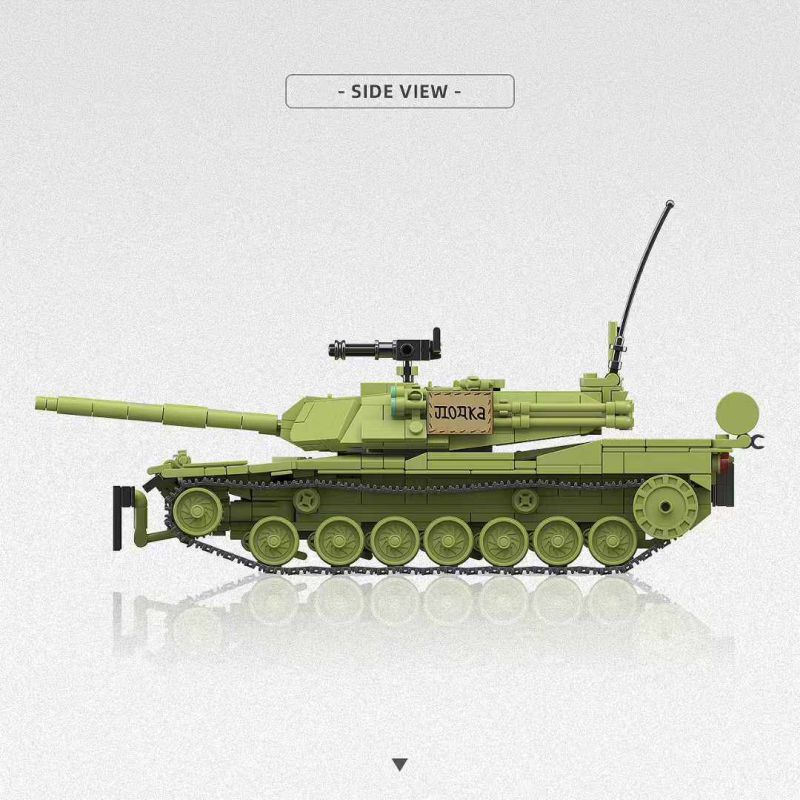 THIRDPARTY 300027 XE TĂNG M1 KRASNOVIA 1:35 tỷ lệ 1:35 bộ đồ chơi xếp lắp ráp ghép mô hình Military Army M1-KVT Quân Sự Bộ Đội 1154 khối
