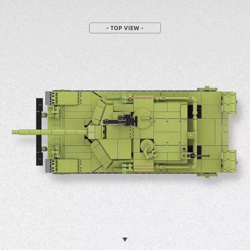 THIRDPARTY 300027 XE TĂNG M1 KRASNOVIA 1:35 tỷ lệ 1:35 bộ đồ chơi xếp lắp ráp ghép mô hình Military Army M1-KVT Quân Sự Bộ Đội 1154 khối