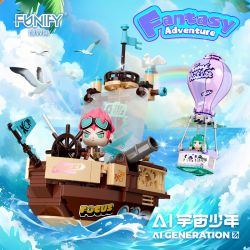 FUNIFY W9025 9025 CUỘC PHIÊU LƯU GIẢ TƯỞNG CỦA GIỚI TRẺ VŨ TRỤ AI HÀNH TRÌNH TRONG MƠ bộ đồ chơi xếp lắp ráp ghép mô hình AI GENERATION