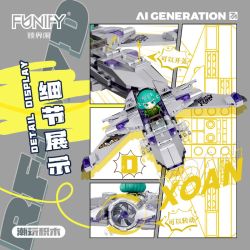 FUNIFY W9027 9027 MÔ HÌNH AI UNIVERSE YOUTH UNRESTRICTED AIRSPACE 4 bộ đồ chơi xếp lắp ráp ghép mô hình AI GENERATION