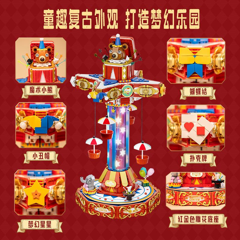 PANTASY 86003 DÙ XIẾC bộ đồ chơi xếp lắp ráp ghép mô hình Creator Sáng Tạo 1440 khối