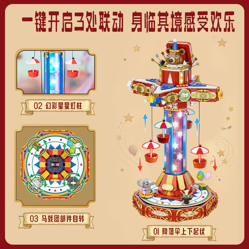 PANTASY 86003 DÙ XIẾC bộ đồ chơi xếp lắp ráp ghép mô hình Creator Sáng Tạo 1440 khối