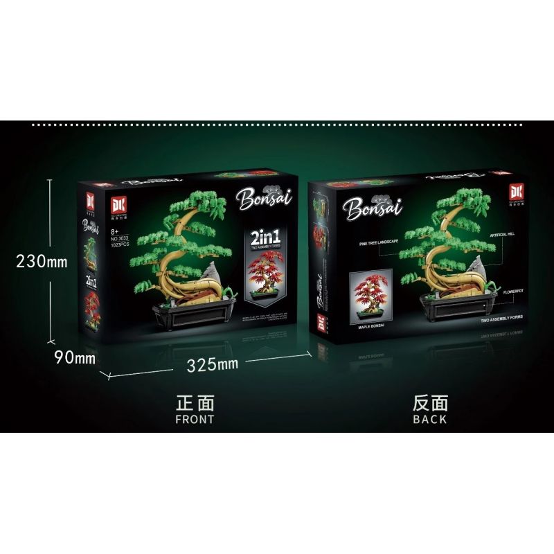 DK 3033 CHÀO MỪNG CÂY THÔNG VÀ PHONG bộ đồ chơi xếp lắp ráp ghép mô hình Creator Sáng Tạo 1023 khối