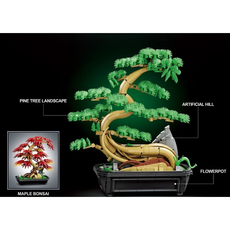 DK 3033 CHÀO MỪNG CÂY THÔNG VÀ PHONG bộ đồ chơi xếp lắp ráp ghép mô hình Creator Sáng Tạo 1023 khối