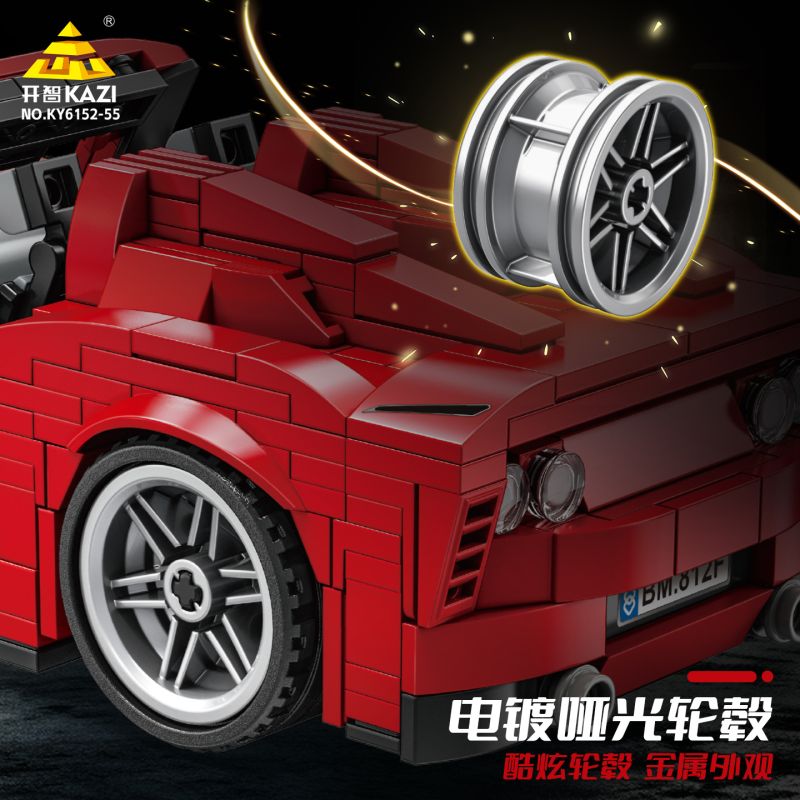 Kazi KY6153 6153 DỰ ÁN XE HƠI HẠNG SANG THỂ THAO FERR-812 bộ đồ chơi xếp lắp ráp ghép mô hình Speed Champions Racing Cars Đua Xe Công Thức 579 khối