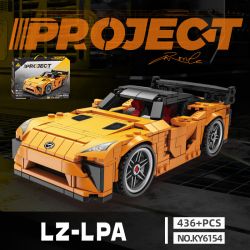 Kazi KY6154 6154 DỰ ÁN XE HƠI HẠNG SANG THỂ THAO LZ-LPA bộ đồ chơi xếp lắp ráp ghép mô hình Speed Champions Racing Cars Đua Xe Công Thức 436 khối