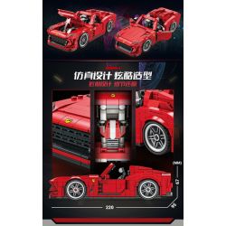Kazi KY6154 6154 DỰ ÁN XE HƠI HẠNG SANG THỂ THAO LZ-LPA bộ đồ chơi xếp lắp ráp ghép mô hình Speed Champions Racing Cars Đua Xe Công Thức 436 khối