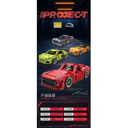Kazi KY6155 6155 DỰ ÁN XE SANG THỂ THAO GF-1967 bộ đồ chơi xếp lắp ráp ghép mô hình Speed Champions Racing Cars Đua Xe Công Thức 562 khối