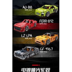 Kazi KY6155 6155 DỰ ÁN XE SANG THỂ THAO GF-1967 bộ đồ chơi xếp lắp ráp ghép mô hình Speed Champions Racing Cars Đua Xe Công Thức 562 khối