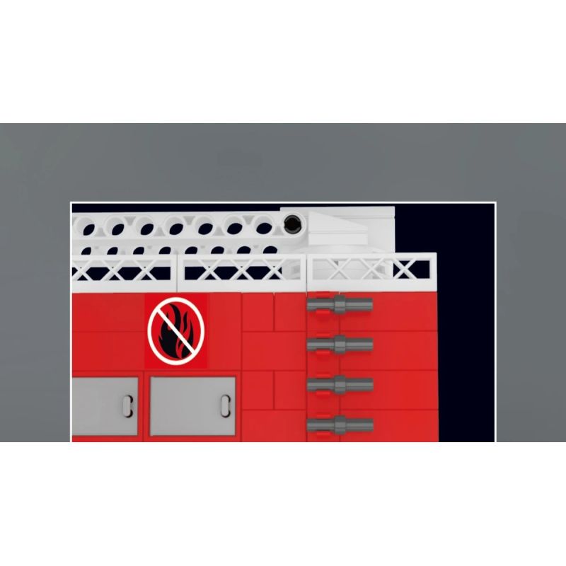 MouldKing 24094 Mould King 24094 XE CỨU HỎA HỘ THÀNH PHỐ bộ đồ chơi xếp lắp ráp ghép mô hình City URBAN RESCUE FIRE TRUCK 752 khối