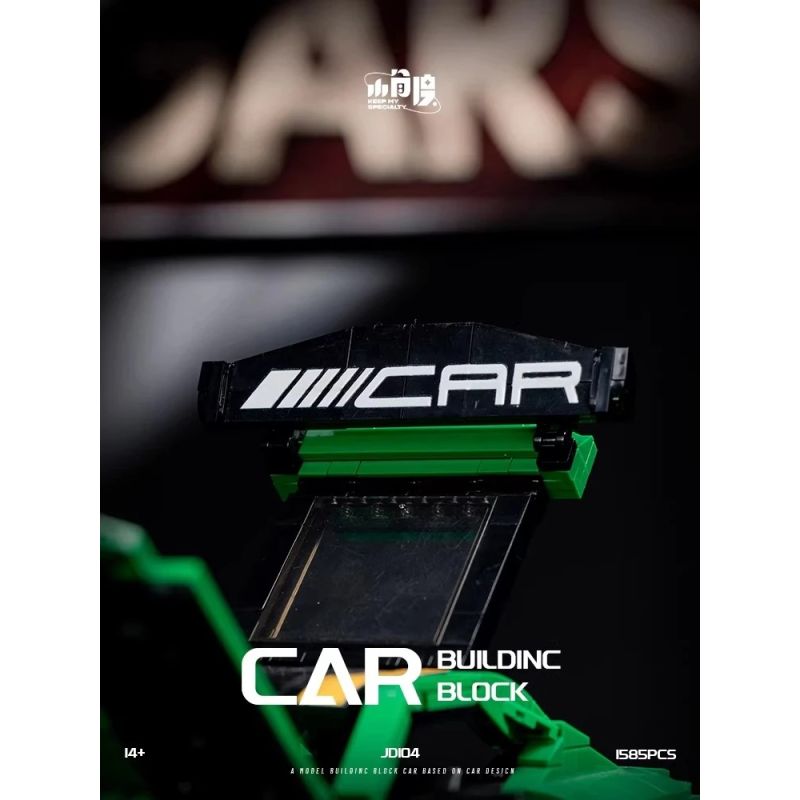 SMALL ANGLE JD104 MERCEDES-BENZ ÁC QUỶ XANH AMG bộ đồ chơi xếp lắp ráp ghép mô hình Creator Sáng Tạo 1585 khối