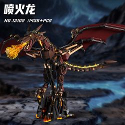 BEAUTIFUL AND 130102 CHARIZARD bộ đồ chơi xếp lắp ráp ghép mô hình FLAME DRAGON 1439 khối