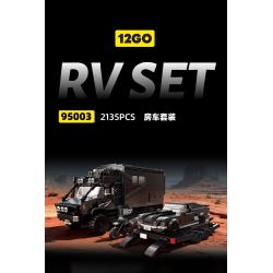 12GO 95003 GÓI XE KÉO SIÊU UNIMOG RV+ bộ đồ chơi xếp lắp ráp ghép mô hình Creator Sáng Tạo 2135 khối