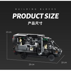 12GO 95003 GÓI XE KÉO SIÊU UNIMOG RV+ bộ đồ chơi xếp lắp ráp ghép mô hình Creator Sáng Tạo 2135 khối