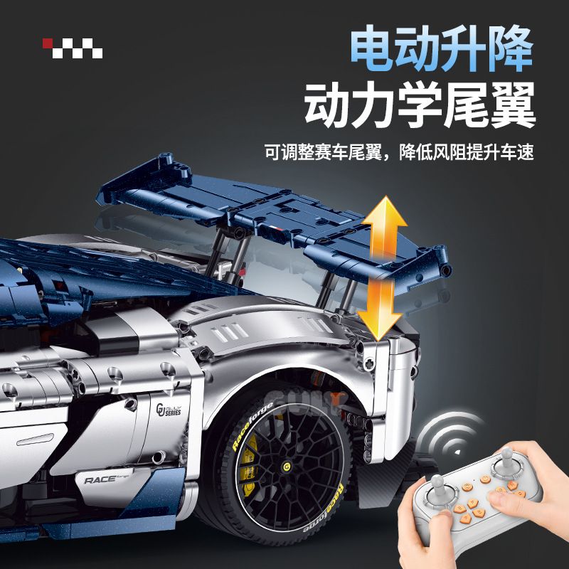 GULY 10656 SIÊU XE FERRARI F80 1:8 tỷ lệ 1:8 bộ đồ chơi xếp lắp ráp ghép mô hình Technic Kỹ Thuật Công Nghệ Cao Mô Hình Phương Tiện 3998 khối