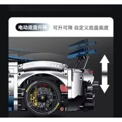 GULY 10656 SIÊU XE FERRARI F80 1:8 tỷ lệ 1:8 bộ đồ chơi xếp lắp ráp ghép mô hình Technic Kỹ Thuật Công Nghệ Cao Mô Hình Phương Tiện 3998 khối