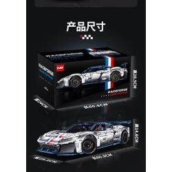 GULY 10656 SIÊU XE FERRARI F80 1:8 tỷ lệ 1:8 bộ đồ chơi xếp lắp ráp ghép mô hình Technic Kỹ Thuật Công Nghệ Cao Mô Hình Phương Tiện 3998 khối