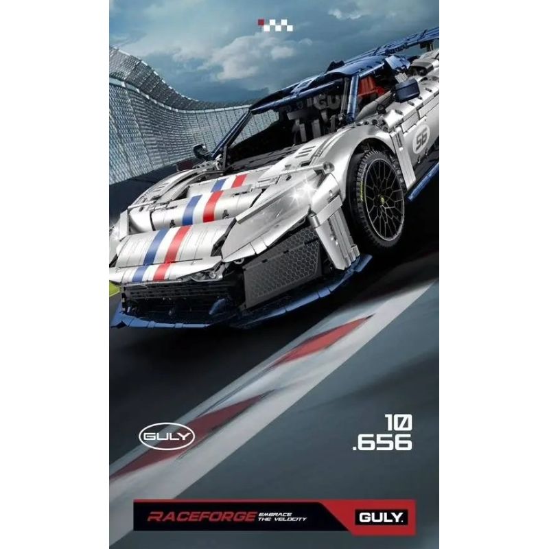 GULY 10656 SIÊU XE FERRARI F80 1:8 tỷ lệ 1:8 bộ đồ chơi xếp lắp ráp ghép mô hình Technic Kỹ Thuật Công Nghệ Cao Mô Hình Phương Tiện 3998 khối