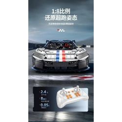 GULY 10656 SIÊU XE FERRARI F80 1:8 tỷ lệ 1:8 bộ đồ chơi xếp lắp ráp ghép mô hình Technic Kỹ Thuật Công Nghệ Cao Mô Hình Phương Tiện 3998 khối