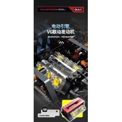 GULY 10656 SIÊU XE FERRARI F80 1:8 tỷ lệ 1:8 bộ đồ chơi xếp lắp ráp ghép mô hình Technic Kỹ Thuật Công Nghệ Cao Mô Hình Phương Tiện 3998 khối